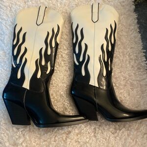 Zara cowboy boots size 39